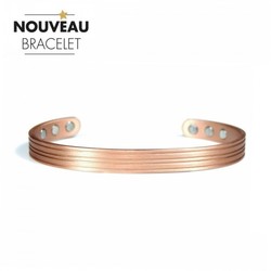 Bracelet "MAT" cuivre bross Cration Auris