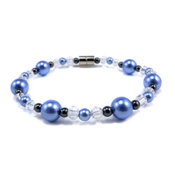 Bracelet Magntique Hmatite et Perles